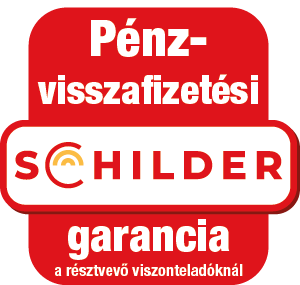 Schilder kazaltakaró pénz-visszafizetési garancia
